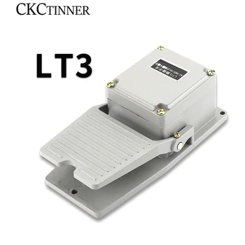 LT3 comutator de picior anti-alunecare aluminiu coajă de moment pedala de contact de argint accesorii mașini unelte impermeabil 15A/250V gri