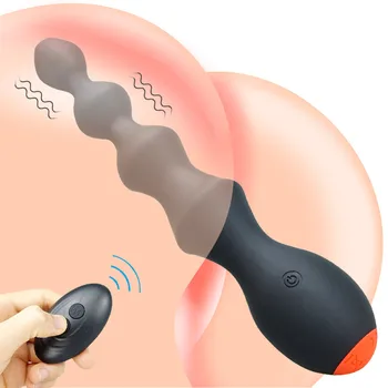 Moale Vibrator de Încărcare USB Adult Erotic Produse Anus Stimulator Silicon rezistent la apa Anal Plug Anal Sex Jucării în Fund Pentru Femei Barbati