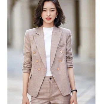Moda Doamnelor De Sacou Pentru Femei Sacou Maneca Lunga Elegante, Uzura De Muncă De Birou Uniforme Stiluri Noi 2021