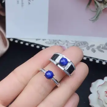 moda valentine inel albastru Star Safir inel pentru femei, omul de argint, bijuterii de argint, inel de partid ziua de nastere cadou de aniversare