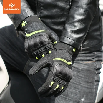 Motociclete de Echitatie mănuși de Piele non-alunecare, rezistent la uzura respirabil mănuși echipament de Echitatie full-deget mănuși touch screen