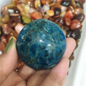 Naturale Albastru apatit de palmier piatra de cristal reiki de vindecare piatră de cuarț cristalul de vindecare de cristal 1buc