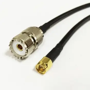 Noi 2PC RF pigtail cablu SMA male pentru UHF feminin SO239 adaptor RG58 50cm 20inch statele UNITE ale americii transport