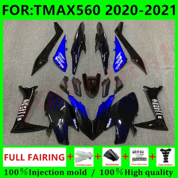 Noi ABS Motocicleta Injecție Carenajele Kit potrivit Pentru TMAX560 2020 2021 T-MAX 560 TMAX Caroserie carenaj kituri Personalizate Set albastru negru
