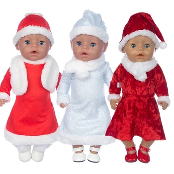 Noi de Craciun Haine se Potrivesc Pentru 43cm Baby Doll 17 Inch Renăscut Baby Doll Haine, Pantofi nu sunt incluse