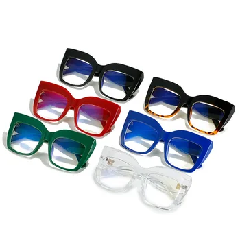 Noi de moda de lux ochelari de soare accesorii ochi de pisica nit cadru ochelari de personalitate cadru mare de bomboane de culoare plat oglindă ochelari de soare