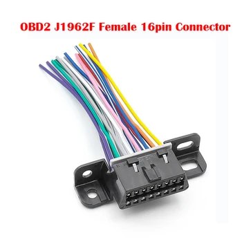OBD Cablajului J1962F 16pin Obd2 Cablu Conector de sex Feminin Adaptorul de Interfață 10cm Terminal Complet Acul de Culoare Cablu de Diagnosticare Auto Prea