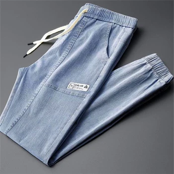 Pantaloni Barbati De Vara Spălate Denim Blugi De Moda Sălbatic Streetwear Bărbați Îmbrăcăminte De Mari Dimensiuni Fundul Văcarii De Los Hombres