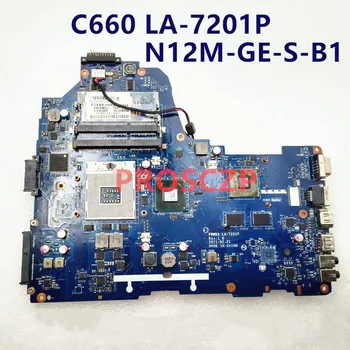 Pentru Toshiba Satellite C660 Laptop Placa de baza PWWHA LA-7201P MB K000128440 K000124390 HM65 N12M-GE-S-B1 GT310M 100% Testate Complet