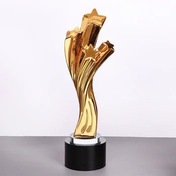Personalizate Rășină Trofeu Stele de Aur Premiul Cana cu Cuvinte Personalizate Cristal Eveniment Sportiv Societatea de Atribuire Concurs Școlar
