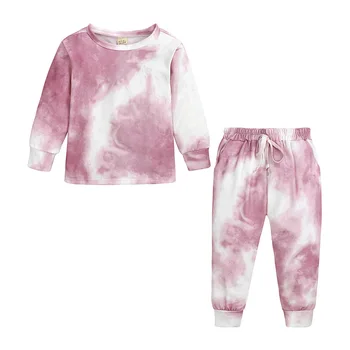 Primăvara Toddler Copii Baby Boy Fata de Haine cu Maneci Lungi tricou cu imprimeu Tricou+Pantaloni de Pijama Set pentru Copii Fete Copii Baieti seturi de Îmbrăcăminte