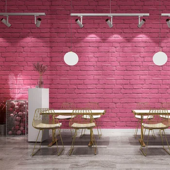Retro roz verde caramida tapet model antic gri brick restaurant magazin de îmbrăcăminte de fundal de Piatră обои для стен в рулонах