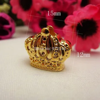 RJ92024,10buc,Aur, metal, nasturi,Cordon Sfârșitul Coarda buton,coroana Imperială butoane,accesorii de îmbrăcăminte materiale de BRICOLAJ