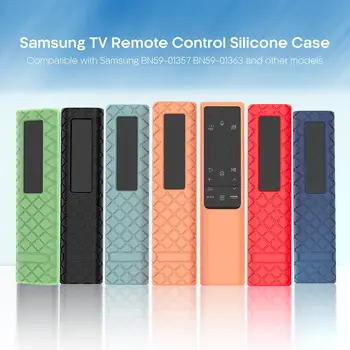 Silicon De Control De La Distanță Cu Maneci Capac Rezistent La Șocuri Capac De Protecție Cu Curea Compatibil Pentru Samsung Bn59-01363 Bn59-01357