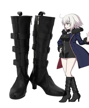 Soarta mare Pentru FGO Jeanne d ' Arc Modifica Shinjuku Ver Cosplay Cizme Negre cu Toc Înalt Pantofi Custom Made