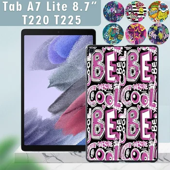 Tableta Caz pentru Samsung Galaxy Tab A7 Lite 8.7 Inch SM-T220 SM-T225 Arta Graffiti Model Tab A7 Lite 2021 Durabil Înapoi Coajă