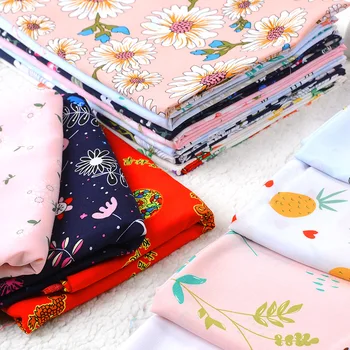 tesatura bumbac 100% Pânză copii îmbrăcăminte pentru copii pijamale de metru de desene animate brocart imprimat de cusut anime florale rochie de plante