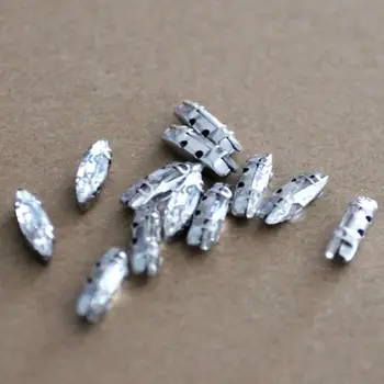 Timp cristal de argint,14x4mm argint stras rochie de cusut pietre 200pcs/lot