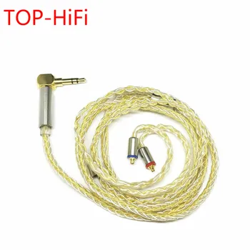 TOP-HiFi transport Gratuit MMCX Upgrade Cablu 1.2 M, Singur Cristal Cupru Stereo de 3,5 mm pentru Shure SE846 SE535 SE315 SE215 UE900