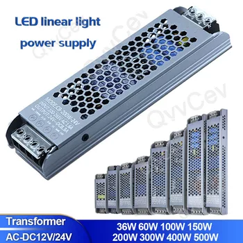 Ultra-Subțire LED Unitate de Alimentare DC12V/24V Iluminat, Transformatoare Adaptor de Comutare 60W 100W 150W 200W AC170-265V Pentru Benzi cu LED-uri M2
