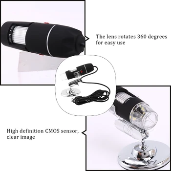 USB Microscop Digital 40X-1000X Portabile Microscop Camera Pentru Studenți Ingineri Biologie Microbiologice de Observare