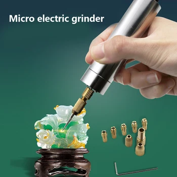 USB Mini Micro Electric Burghiu de Mână Rotary Tool Kit 14000 rot/min Sculptură Dalta Set Accesorii Portabil Miniatura DIY 5V Lemn