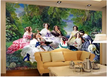 Wallpaper 3d foto personalizate murală în stil European nobil fata palatului pictură în ulei cameră de decorare Tapet pentru pereți în rulouri