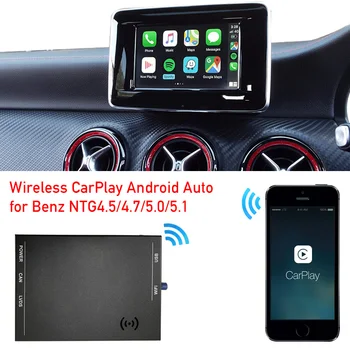 Wireless Apple CarPlay cutie de upgrade pentru Un Class W176 CLA C117 GLA X 156 masina unitatii comand radio NTG4.5 4.7 sistemul android auto