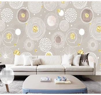 XUESU Noul stil Chinezesc frumos de flori rotunde fundal abstract decor de perete tablou personalizat tapet 3d
