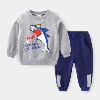ZWF1530 Haine pentru Copii Toamna Baieti Costum de Sport Îmbrăcăminte pentru Copii 2020 Primavara Toamna cu Maneci Lungi Tricou Pantaloni Trening Baieti Mari