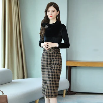 2021 primavara toamna OL costum de moda de aur catifea coreean two-piece set Pastel ansamblu femme survetement ani, de sex feminin costum