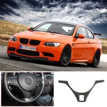 Pentru BMW M3 E90-E93 2007-2013 volan patch real fibra de carbon (moale) 1 buc set de auto interioare accesorii