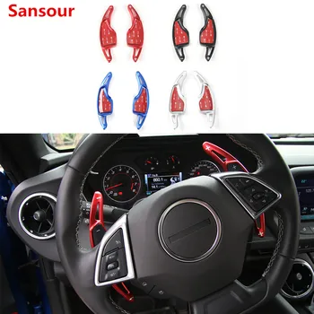 Sansour Auto Interior Volan Paddle Shift Decor Acoperi Autocolante pentru Chevrolet Camaro 2017 Up Accesorii Auto Styling